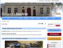 Tablet Screenshot of mairie-beautiran.fr